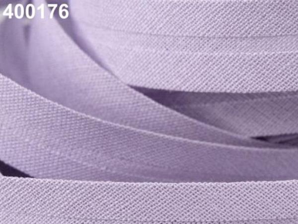 Schrägband Baumwolle Breite 20 mm gefalzt - Lavendel